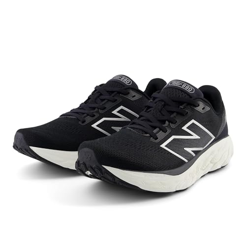New Balance Damen W880v14 Laufschuh, Schwarz/Meersalz/Silbermetallic, 8 X-Wide