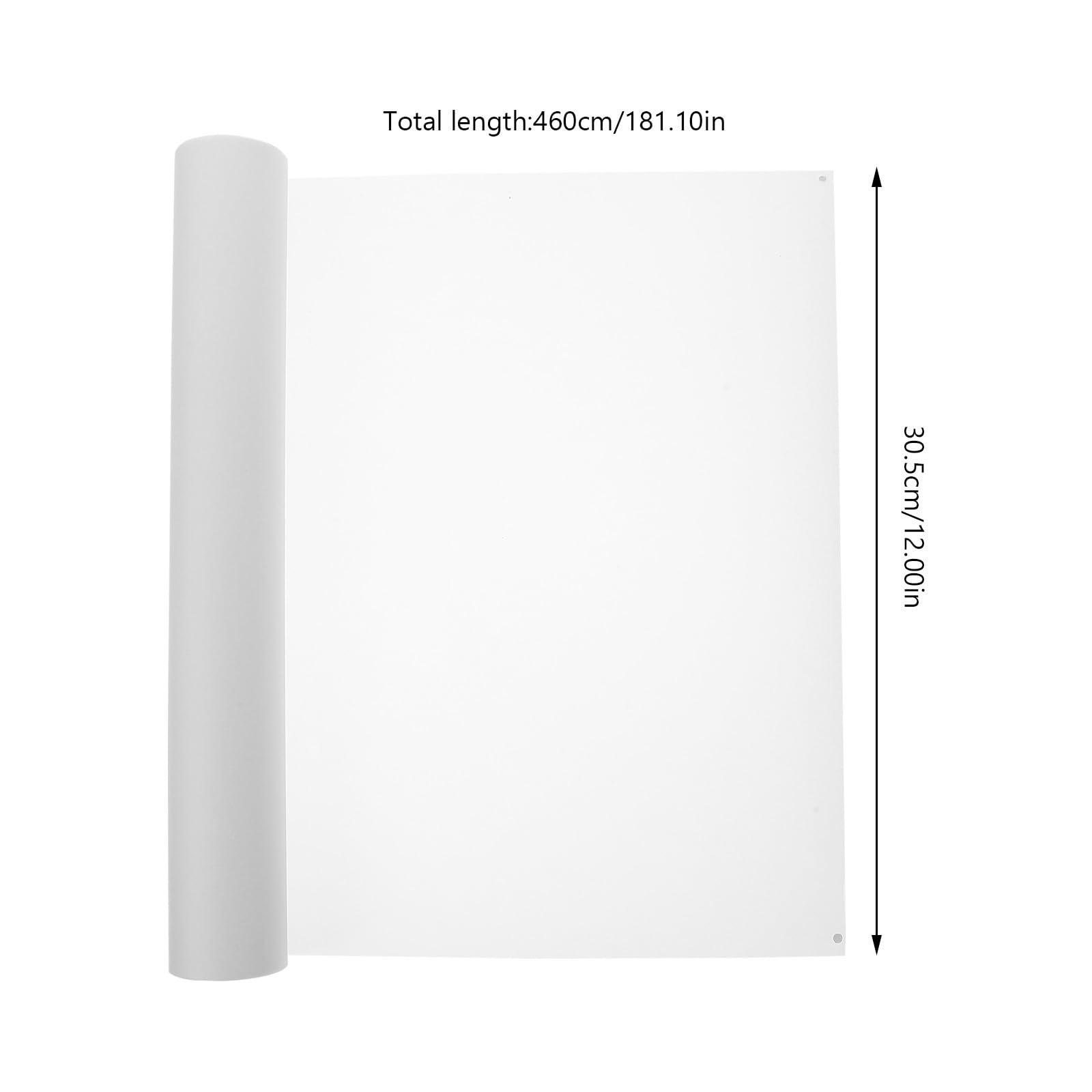 KALLORY Papier Calque Blanc en Papier pour Dessiner 1 Rouleau Résistant à l'usure et Traçage Précis pour Travaux de Calligraphie