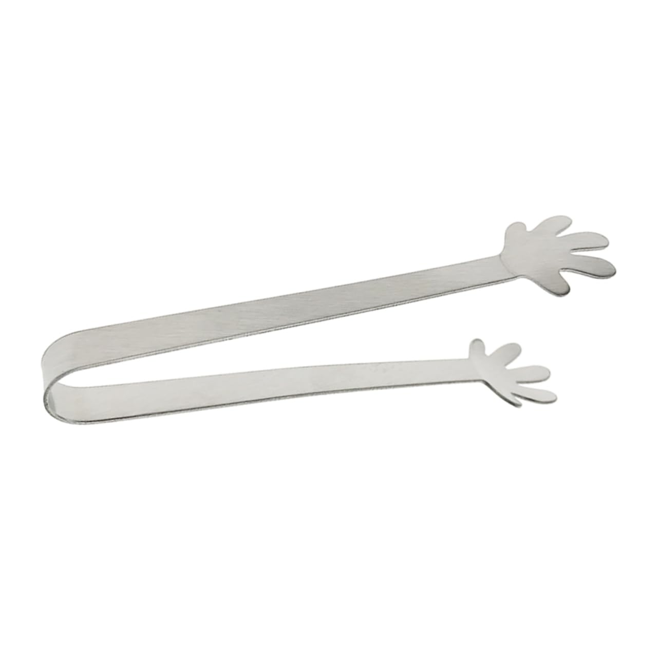 Cabilock Stainless Steel Mini Serving Tongs Ice Tongs for Sugar Cubes Lemon Slices Appetizers for Parties Cafes Home Use Flexible Design with Handle