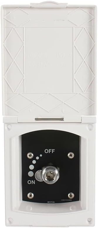Pressure Water Inlet/Outlet White External Shower Box Boat Marine Camper Motorhome Caravan Accessories(Only Shower Box)