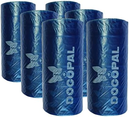 DOGOPAL Refill Bags for Pooper scooper (6 rolls of Poop Bags for LARGE Scooper)