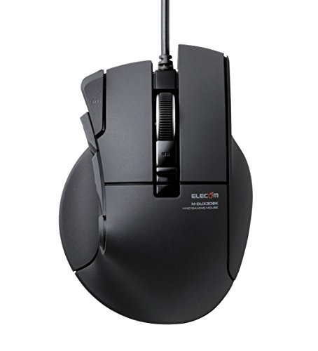 Elecom Mmo Gaming Mouse Wired 10 Button Hardware Macro 3500Dpi Black M-Dux31Bk #TOP12