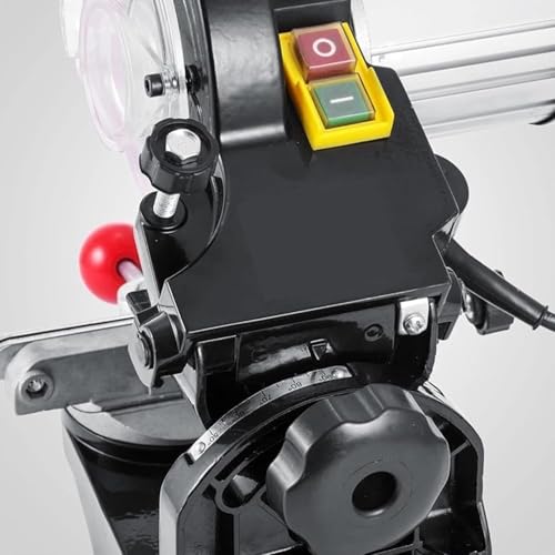 Rectificadora automática de cadena de sierra, amoladora eléctrica de cadena multiángulo con ruedas abrasivas para un afilado eficiente, herramienta de mantenimiento de motosierra