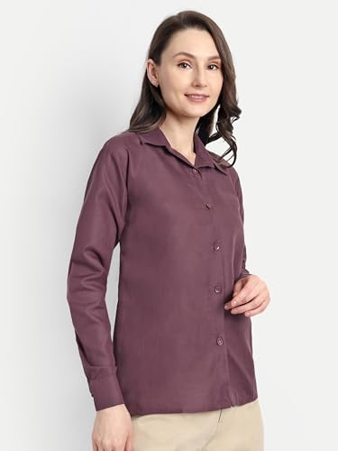Image of FNOCKS Women's Full Sleeve Shirt Cotton Blend Tunic Top Office Wear