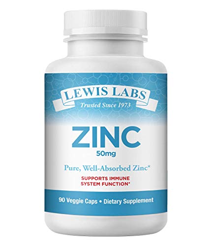 Zinc Supplement 50mg | Pure Zinc Citrate Vitamins for Adults for Immune Support, zinc 50mg, Metabolism, Acne, Skin Health & Energy | Powerful Herbal Antioxidant Supplement for Men & Women |90 Capsules