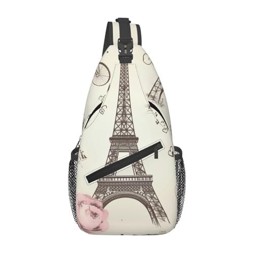 Bolso cruzado tipo sling para hombre y mujer negro miniatura 1