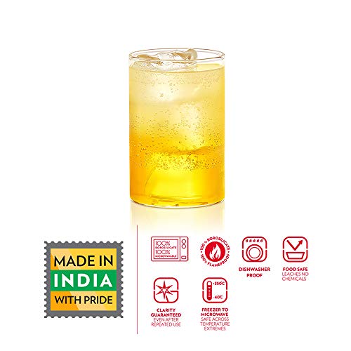 Image of Borosil Glass Glass - Set of 2, Transparent, 295ml
