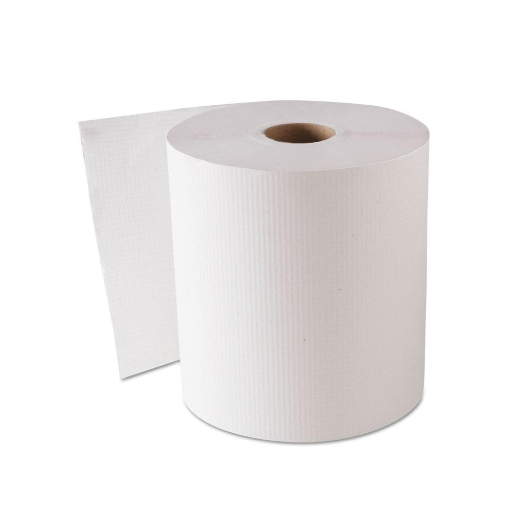 AVG- Hard Wound Hand Tissue Towel - 6 Rolls per Case, High-Capacity and Ultra-Durable, Ideal for Commercial and Home Use