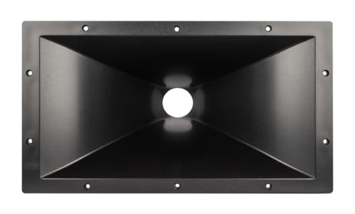 PRV AUDIO WG45-50 2 Inch Exit Horn Waveguide for Bolt On Compression Drivers - Black Color - 90°x40° Nominal Coverage (Single)