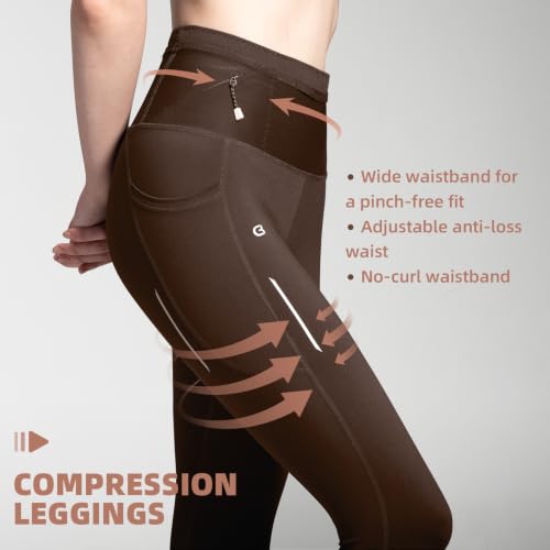 Image of Running Leggings for Women High Waisted Compression Pants for Yoga Workout