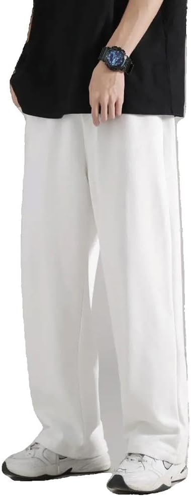 Heavyweight Sports Sweatpants for Men in The Summer of, Straightleg Casual Wideleg Long Pants