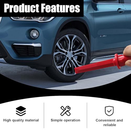 Image of Non-Marring Grip Plastic Chisel Scraper - 11 inch Plastic Razor Scraper Car Wheel Weight Remover Tool, Chemical Resistant Scraper Tool for Removing Decal, Emblem, Debris, Adhesives, Film, Paint (2PCS)