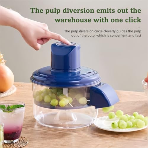 Grape Peeling Machine,2025 New Automatic Small Fruit Peeling Tool, Electric Peelers Fruit and Garlic Peeler, Rechargeable Commercial Smart Fruit Machines for easy Kitchen Peeler (Blue) - immagine 4