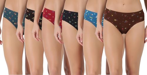 Image of Dollar Lehar Super Combed Cotton Women's Printed Hipster Panty - Actual Print May Vary