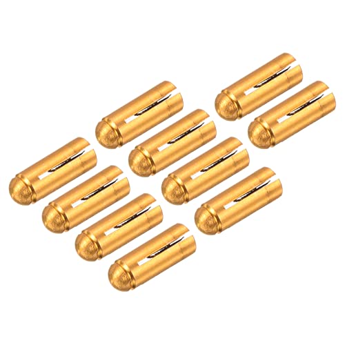 PATIKIL Dart Flight Protectors, Aluminum Alloy Dart Accessories Wing Savers for Steel & Plastic Flights - 9 Pack (Gold Tone)