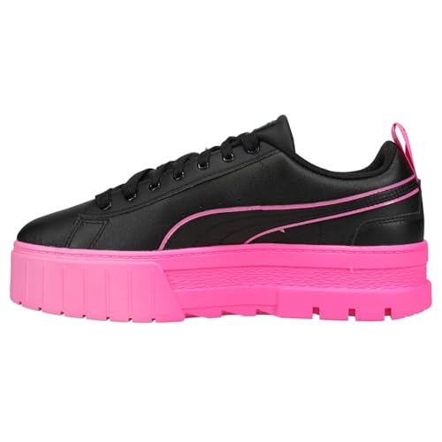 PUMA Womens Mayze 'Breast Cancer Awareness' Lace Up Platform Sneakers Shoes Casual - Black, Pink - Size 7 D3