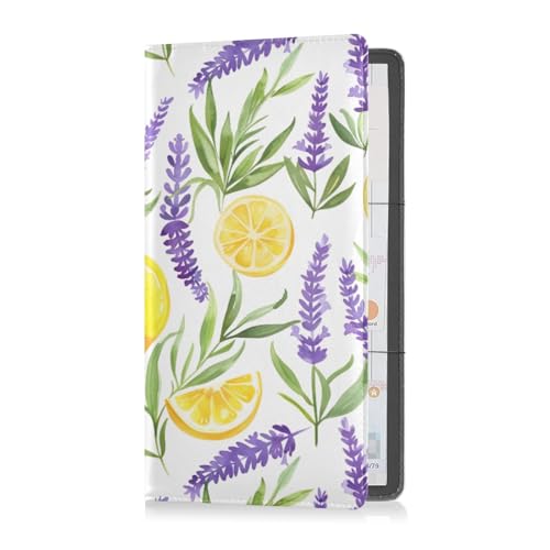 Organizador De Documentos Piel Lavanda