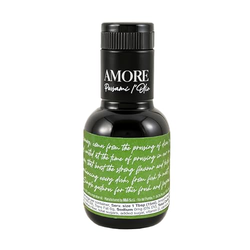 Amore Passami l’Olio Extra Virgin Olive Oil with Rosemary, 3.38 fl oz (100ml) | 100% Italian, Cold-Pressed, Premium Olive Oil From Umbria