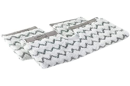 Tampons Dirt Grip officiels Shark [DIRTGRIP2E ] Compatible avec les balais vapeur Klik 'n' Flip S6001UK et S6003UK, Blanc