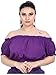 Wevez Women's Tribal Cotton Puff Top, One Size, Violet