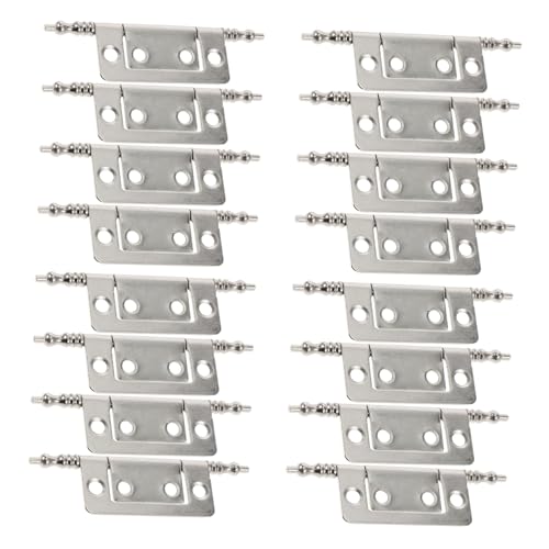 SOIMISS 16 Piezas Bisagras Ocultas para Armarios Bisagras Metálicas Plegables para Puertas de Cocina y Estructura de Hierro Fundido con Orificios de Montaje de Resistentes y Versátiles