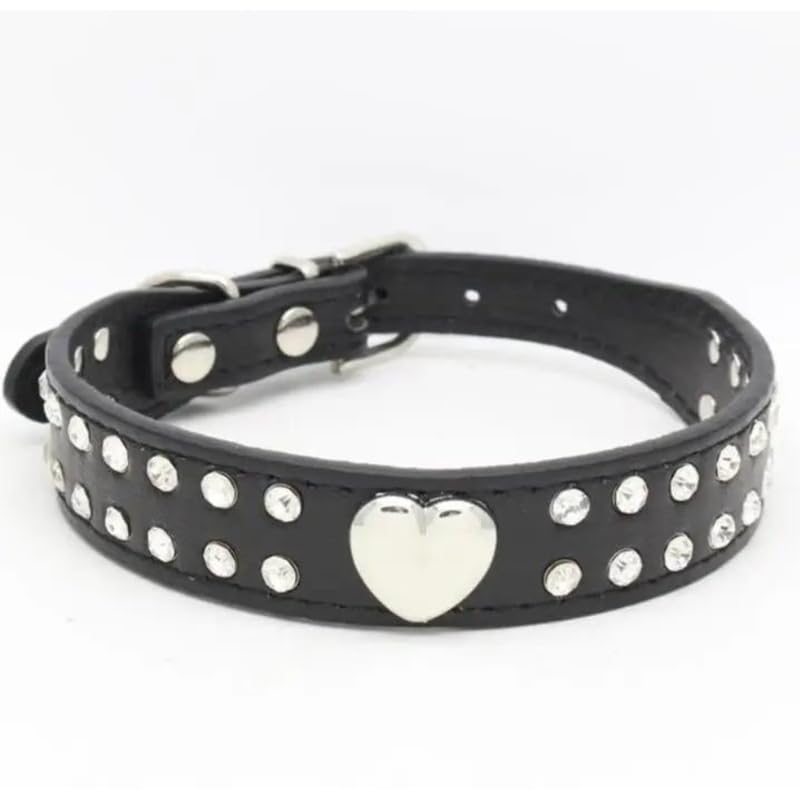 PSK PET MART Dog Collar Pet Supplies Shiny Rhinestone Pet Collar Smooth Peach Heart pet Collar (B0CT891D2S) Amazon Price History, Amazon Price Tracker