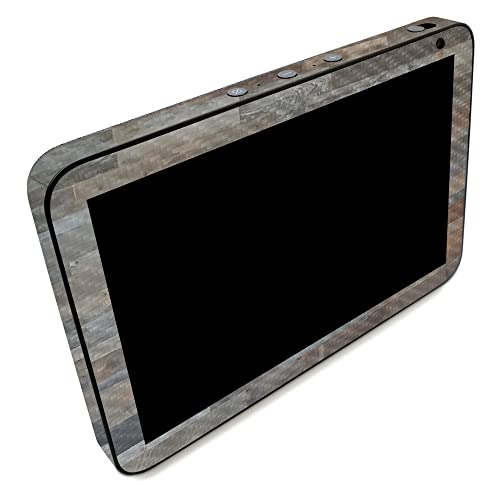 Image of MightySkins Carbon Fiber Skin Compatible with Amazon Echo Show 8 (Gen 2) - Gray Wood | Protective, Durable Textured Carbon Fiber Finish | Easy to Apply | Made in The USA