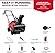PowerSmart Single-Stage Gas Snow Blower with Electric Start, 21-Inch, 212cc 4-Stroke Engine, LED Light
