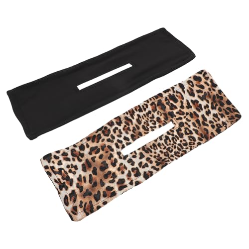 LOLIPPYY 2 piezas Accesorios para Cabello de Herramienta para Moño con Alambre Diademas Estampadas Negro y para Peinados Fáciles y Duraderos