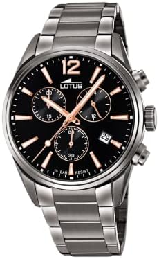 LOTUS Reloj Hombre Analógico de Acero Inoxidable 316l Gris - Movi...