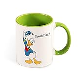 Hdadwy Donald Duck Farbbecher Interieur und Griff Einzigartige ideale Geschenke Kaffeebecher für Jungen Mädchen Herren Damen Paare