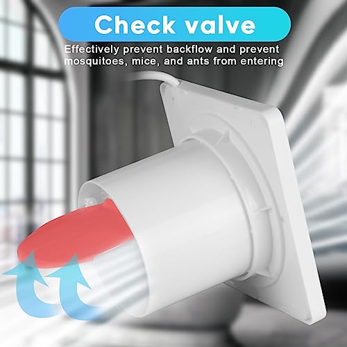 100mm/4 Bathroom Extractor Fan Silent, 20W Extractor Fan Bathroom with Backdraft Damper, 150m³/h Exhaust Fan for Kitchen Shower Garage Office