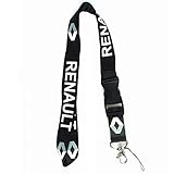 llavero renault sport  Tgh LanRNLT Lanyard Llavero Negro Sport con Logo Renault