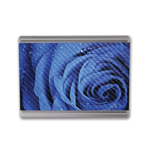Image of MightySkins Carbon Fiber Skin Compatible with Microsoft Surface Laptop Go 3 (2023) Full Wrap Kit - Rose Closeup | Protective, Durable Textured Carbon Fiber Finish | Made in The USA