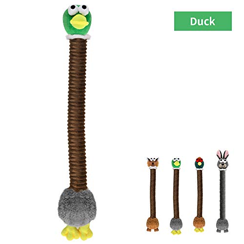 Juguete para perro PetIsay, juguete de peluche duradero, para masticar cachorros, pequeños, medianos y grandes perros (pato)