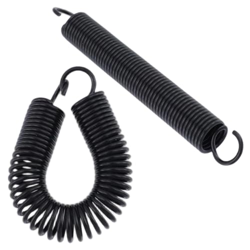 Image of Mcredy 10 Pcs Extension Spring Assortment Kit 3.15 Inch Black Stainless Steel Dual Hook Compression Springs for Industrial Machinery Repairing