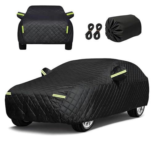 Funda Antigranizo Coche Exterior para Audi S5 B8 2007-2017, Cubierta de Coche Antipolvo Antinieve Antifrío y Anti-UV Primavera Verano Transpirable, Negro