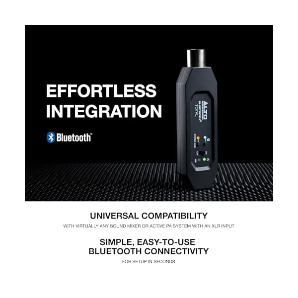 Alto Professional Bluetooth Total 2 - XLR Equipped Rechargeable Bluetooth Receiver For Mixing Desk / Audio Mixer Setups and Active PA systems - Image 4
