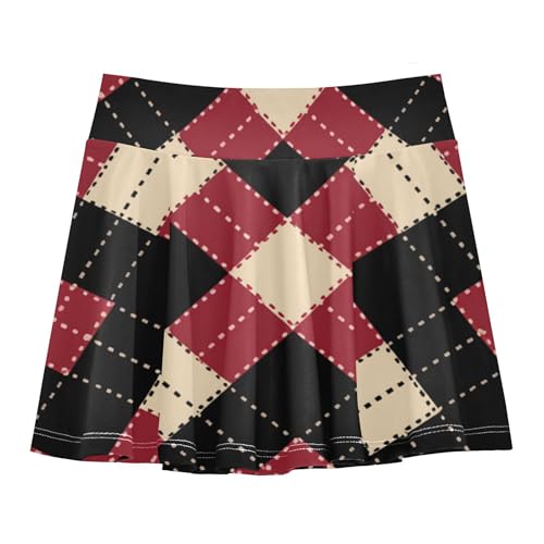 Tennis Skirts for Girls with Built-in Shorts Flowy Toddler Athletic Skort Girl Pleated Skirt with Pockets