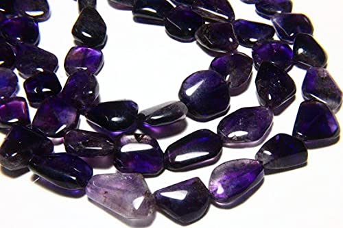 Perles d'améthyste naturelles en pépites lisses 12-24mm pour création de bijoux