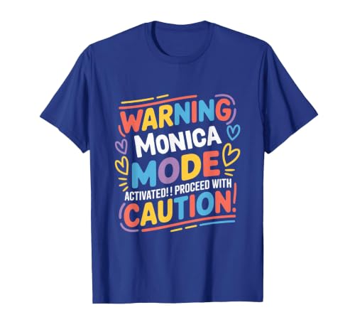 Monica Personalized Name Cute Custom Monica Name T-Shirt, Men, Royal Blue, Small
