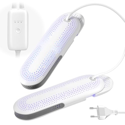 Acemall Seche Chaussure Electrique, Evolutif Shoe Dryer Avec Minuterie à 3 Niveaux, Arrêt Automatique, Antibactérien Sèche Chaussures Pour Chaussures de Ski, Gants et Chaussettes