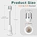 DiCUNO E26 15.5CM/6.1 Inch Extension Socket Extender Adapter, E26 Flexible Extender, All-Directional Adjustable, Standard Light Bulb Socket Extension Converter, 4-Pack