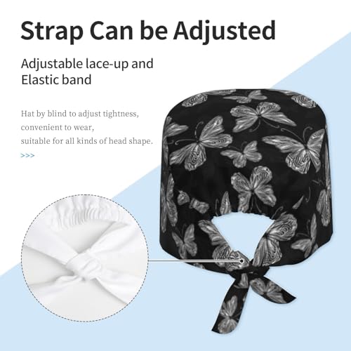 Image of Unisex Adjustable Surgical Sweatband - Elastic Bandage Cap - Scrub Caps for Nurse Working Cap