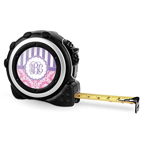Cinta métrica rosa y púrpura personalizada 16 pies miniatura 1