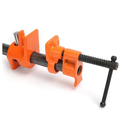 PONY 52 Pipe Clamp, Fixture for 1/2-Inch Black Pipe