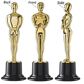 Prextex 10-Inch Gold Award Trophy for Trophy Awards and Party Celebrations, Award Ceremony, and Appreciation Gift,