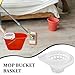 HOODANCOS 2pcs Mop Bucket Squeezer Basket Versatile Cleaning Accessory with Thickened Water Extraction for Efficient Mopping Includes Old Model Cover for Flexible Use