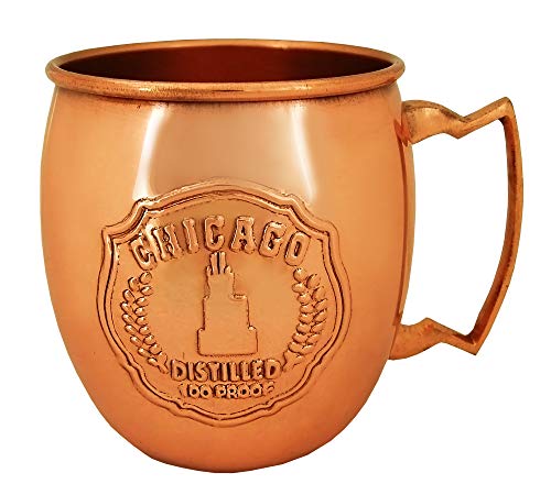 Americaware Chicago Embossed Copper Moscow Mule Mug