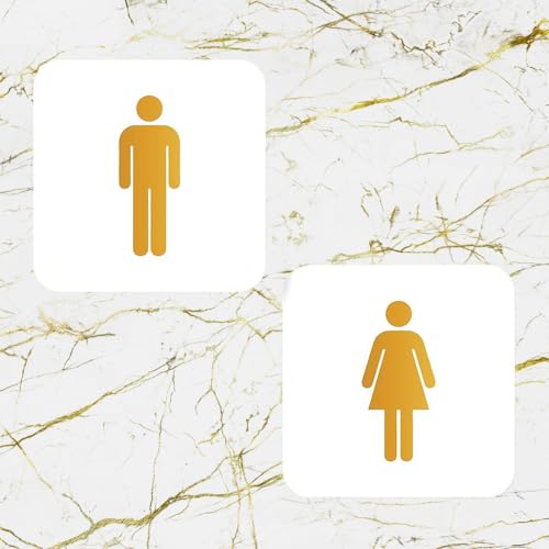 Image of CVANU Men-Women Acrylic Sign Board for Office /Business /Hospital Sign SelfAdhesive Board(Set of 2) c36